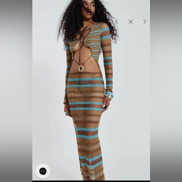 Jaded London Allure Stripe Knitted Maxi Dress Medium NWT - threedaughtersproperties.com Jaded London Allure Stripe Knitted Maxi Dress Medium NWT - threedaughtersproperties.com